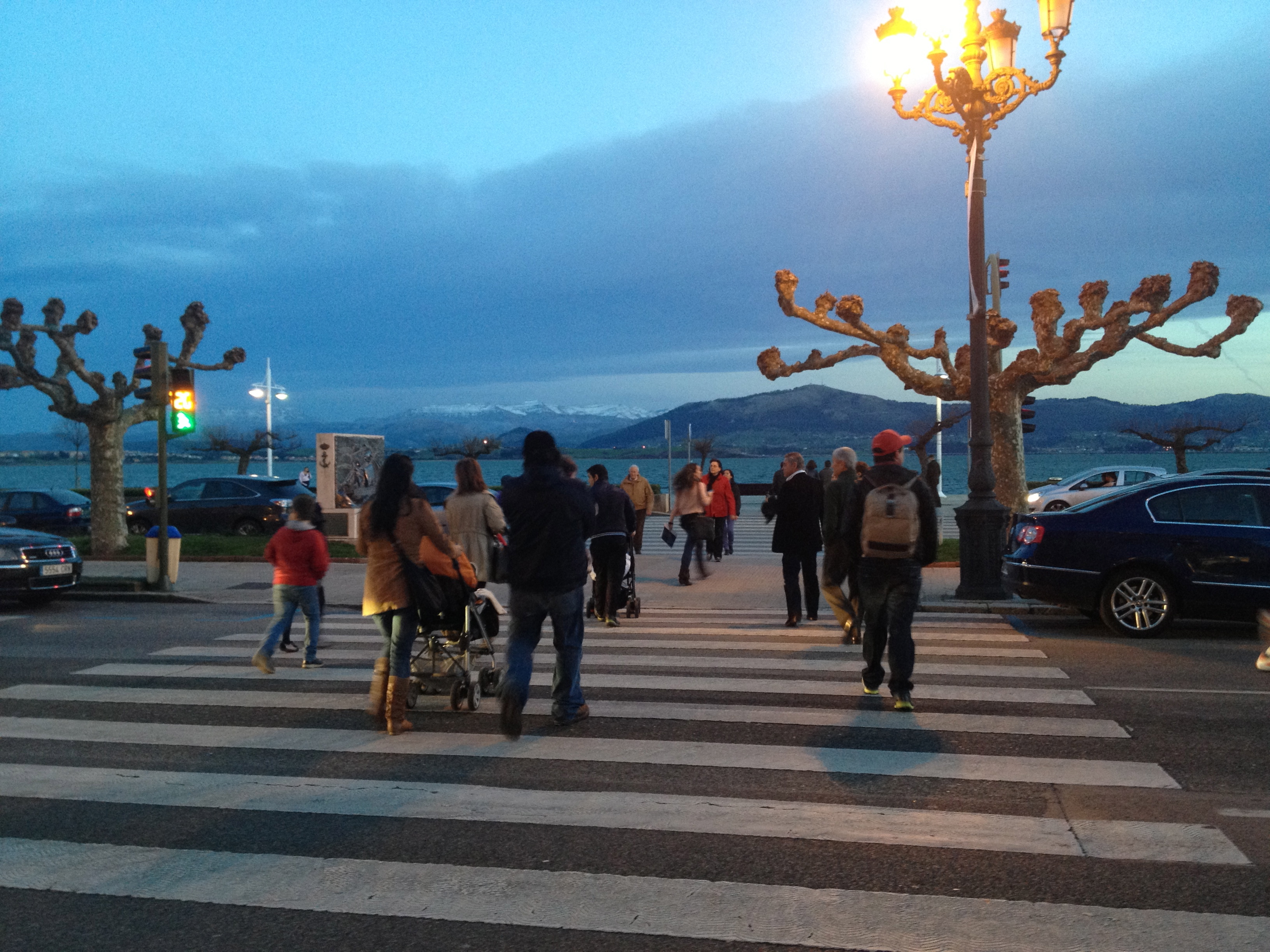 bay Santander evening southern wind
