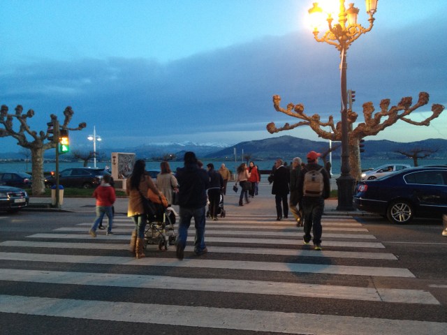 bay Santander evening southern wind
