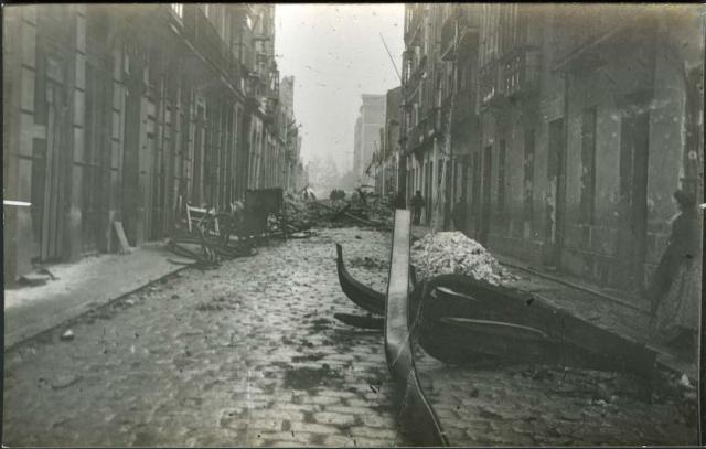 dynamite explosion Machichaco Santander 1893 street iron damage 